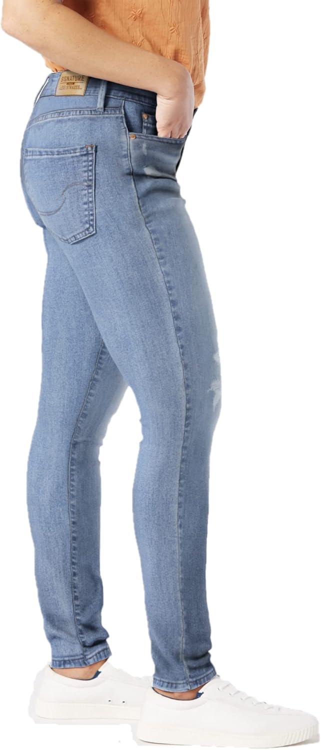 imageLevi Strauss Signature Gold Womens Size Modern Bootcut Jeans MidRise Stretch Denim Also Available in PlusSilver Lining