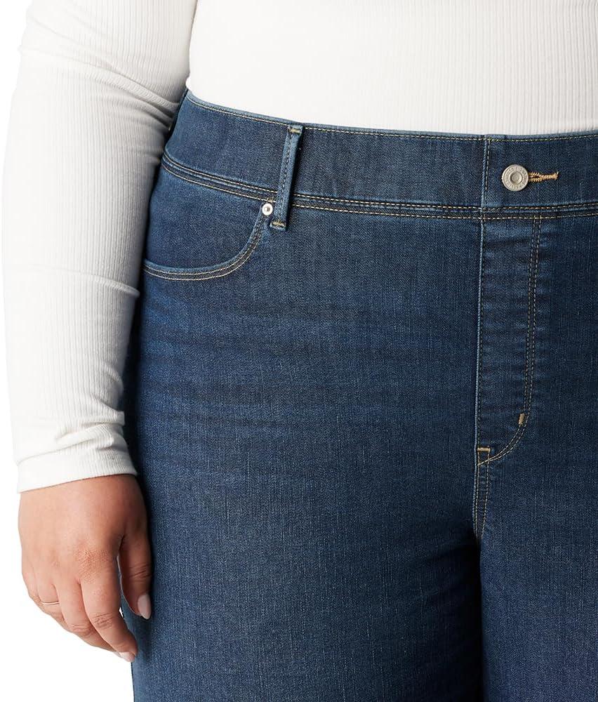 imageLevi Strauss Signature Gold Womens Totally Shaping Ultimate Pullon Wide Leg Jeans Also Available in PlusNew Blue Legend Plus