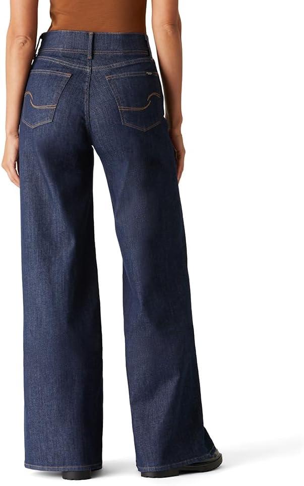 imageLevi Strauss Signature Gold Womens Totally Shaping Ultimate Pullon Wide Leg Jeans Also Available in PlusNew Retro Dark