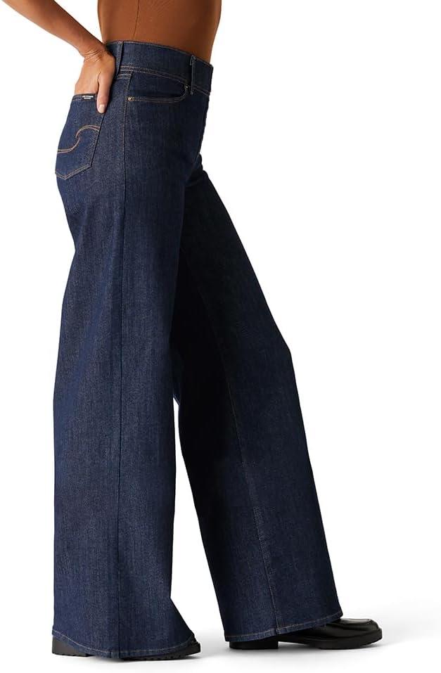 imageLevi Strauss Signature Gold Womens Totally Shaping Ultimate Pullon Wide Leg Jeans Also Available in PlusNew Retro Dark