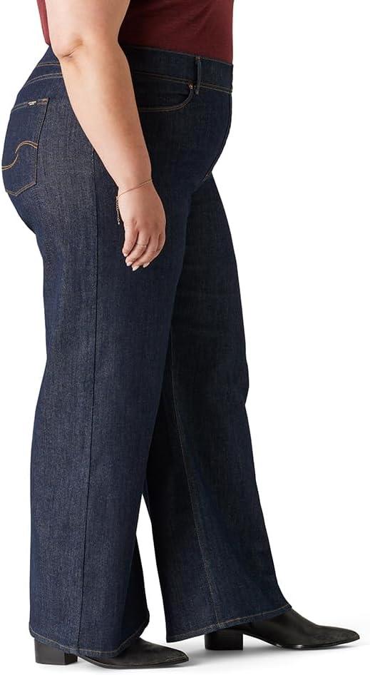 imageLevi Strauss Signature Gold Womens Totally Shaping Ultimate Pullon Wide Leg Jeans Also Available in PlusNew Retro Dark Plus
