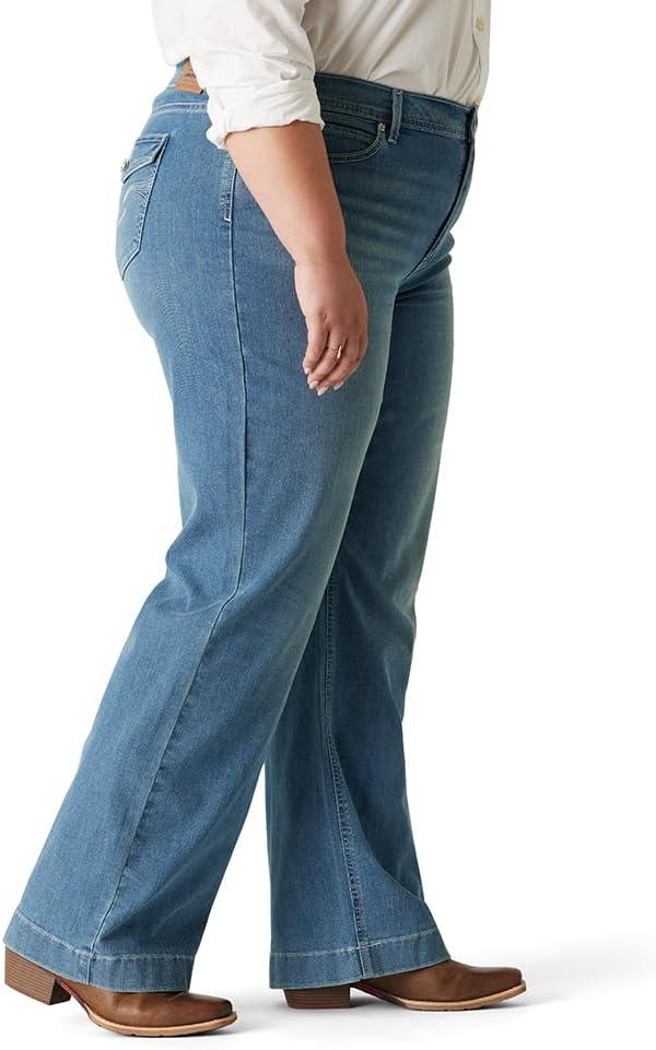 imageLevi Strauss Signature Gold Womens True Wide Leg Trouser with Pocket Flap Also Available in PlusNew Saddle Up