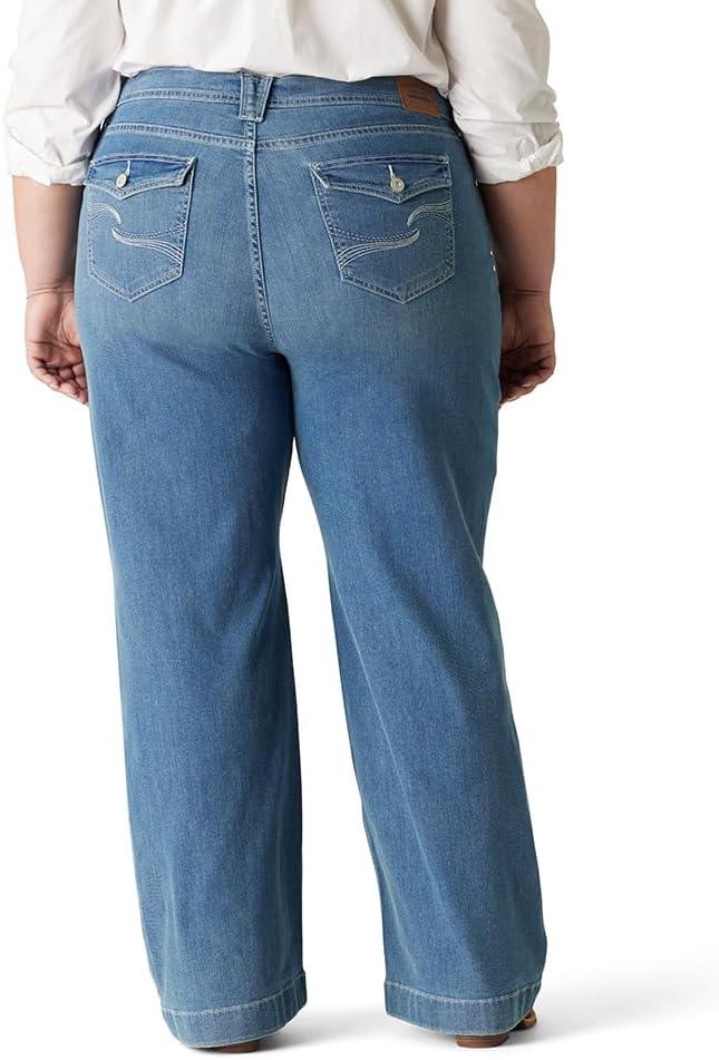 imageLevi Strauss Signature Gold Womens True Wide Leg Trouser with Pocket Flap Also Available in PlusNew Saddle Up