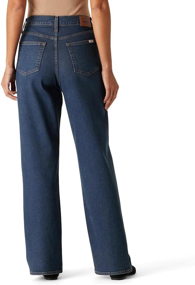 imageLevi Strauss Signature Womens Heritage HighRise Loose Straight Jeans Stretch Denim Also Available in Plus SizeNew High Ridin