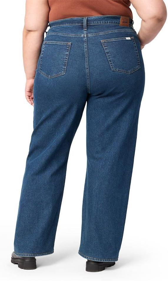 imageLevi Strauss Signature Womens Heritage HighRise Loose Straight Jeans Stretch Denim Also Available in Plus SizeSupernova