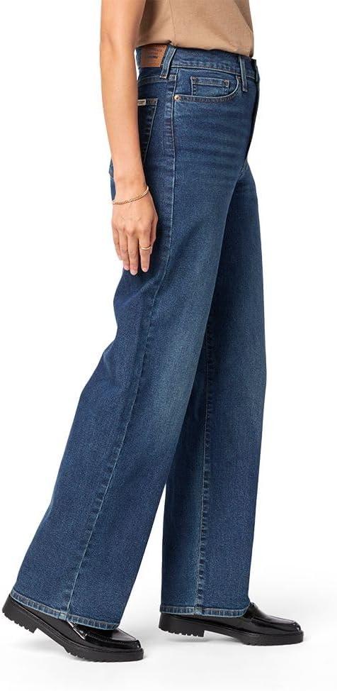 imageLevi Strauss Signature Womens Heritage HighRise Loose Straight Jeans Stretch Denim Also Available in Plus SizeSupernova