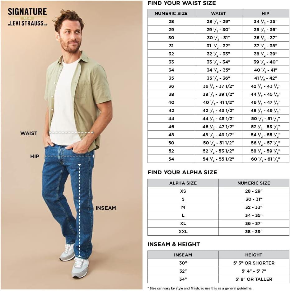 imageSignature by Levi Strauss ampamp Co Gold Mens Casual Chino 105quot ShortsBritish Khaki