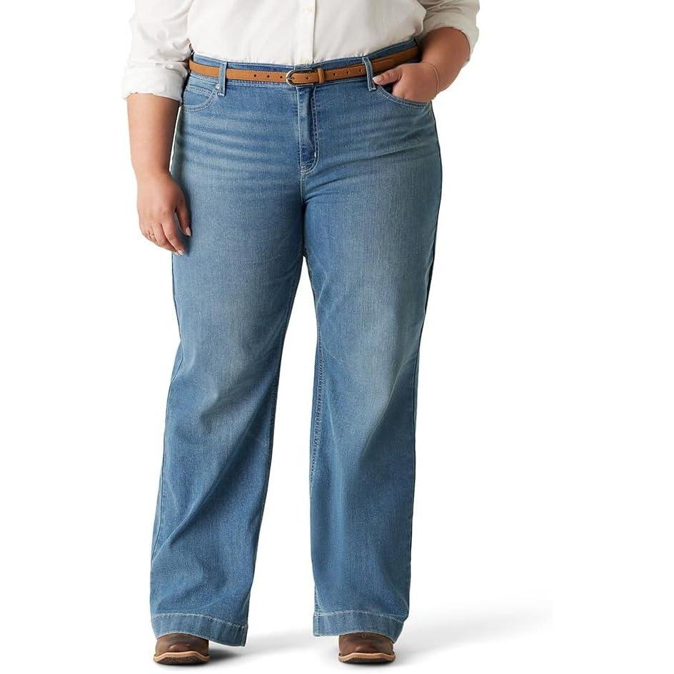 imageLevi Strauss Signature Gold Womens True Wide Leg Trouser with Pocket Flap Also Available in PlusNew Saddle Up