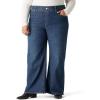 imageLevi Strauss Signature Gold Womens Totally Shaping Ultimate Pullon Wide Leg Jeans Also Available in PlusNew Blue Legend Plus