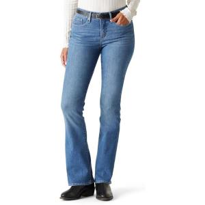 imageLEVI STRAUSS SIGNATURE Womens Totally Shaping Bootcut Jeans MidRise Stretch Denim Also Available in Plus New Out of Town 12 Short