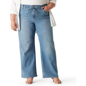 imageLevi Strauss Signature Gold Womens Heritage Belted Wide Leg Jeans Also Available in PlusPlus New Faded Days