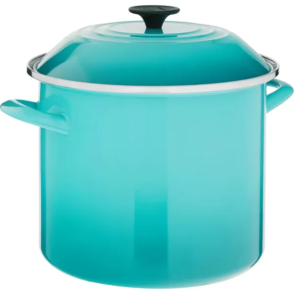 imageLe Creuset Enamel On Steel Stockpot 8 qt OysterCaribbean