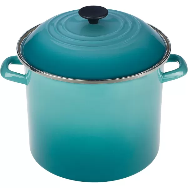 imageLe Creuset Enamel On Steel Stockpot 8 qt OysterCaribbean