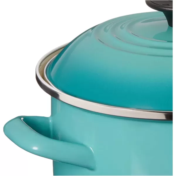 imageLe Creuset Enamel On Steel Stockpot 8 qt OysterCaribbean
