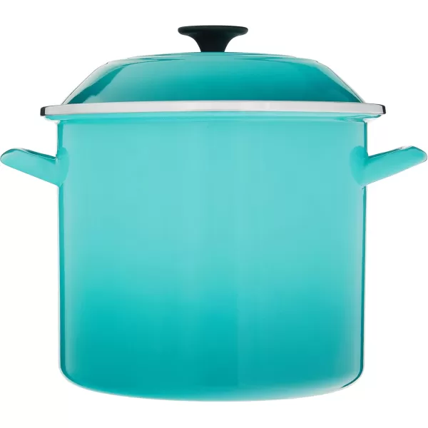 imageLe Creuset Enamel On Steel Stockpot 8 qt OysterCaribbean
