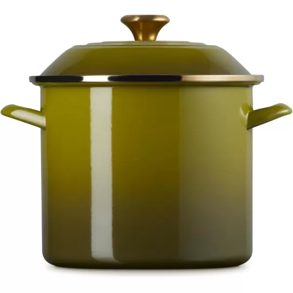 imageLe Creuset Enamel On Steel Stockpot 8 qt OysterOlive