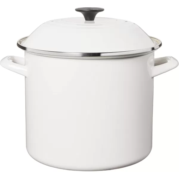 imageLe Creuset Enamel On Steel Stockpot 8 qt OysterWhite