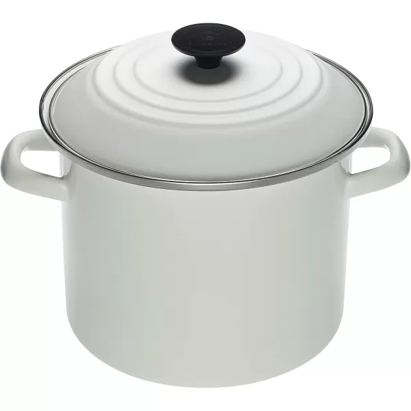 imageLe Creuset Enamel On Steel Stockpot 8 qt OysterWhite