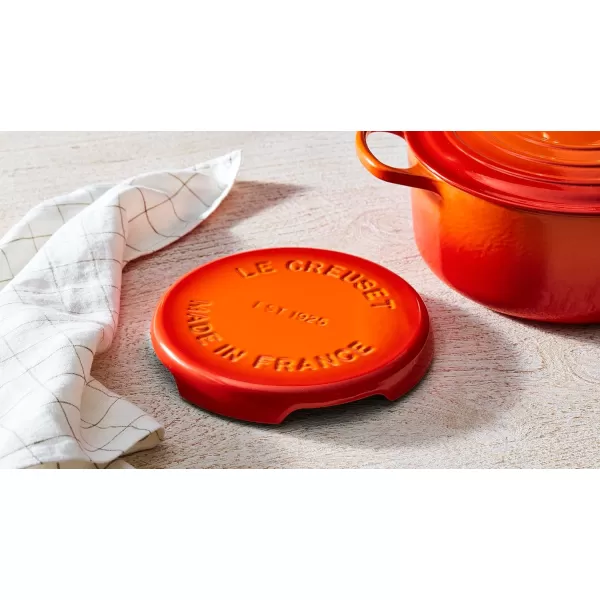 imageLe Creuset Enameled Cast Iron Signature Trivet 88quot CeriseArtichaut