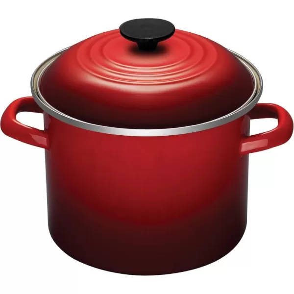 imageLe Creuset Enamel On Steel Stockpot 8 qt OysterCerise