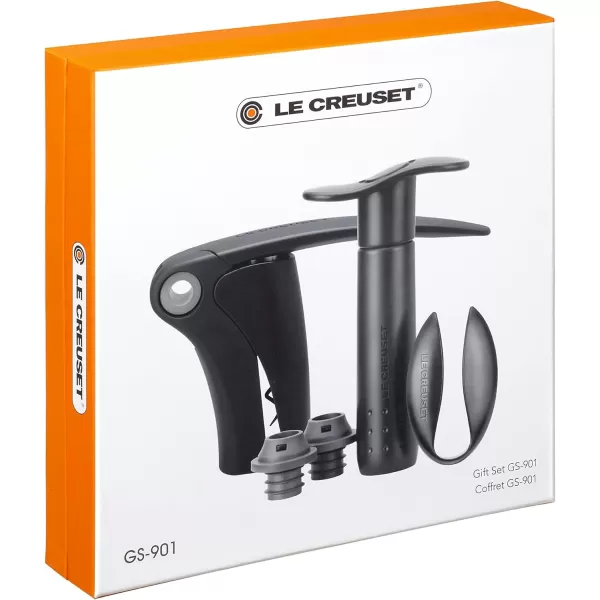 imageLe Creuset BlackGrey Wine Tool Gift 5pc Set