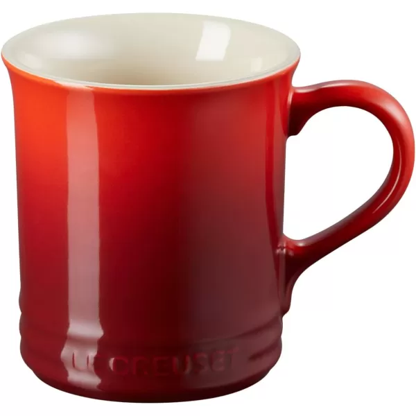 imageLe Creuset Enamel On Steel Demi Kettle ampamp Stoneware Set of 2 Mugs 125 qt Kettle ampamp 2 14 oz Mugs CeriseCerise