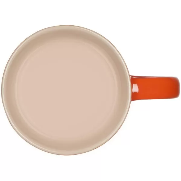 imageLe Creuset Enamel On Steel Demi Kettle ampamp Stoneware Set of 2 Mugs 125 qt Kettle ampamp 2 14 oz Mugs CeriseFlame