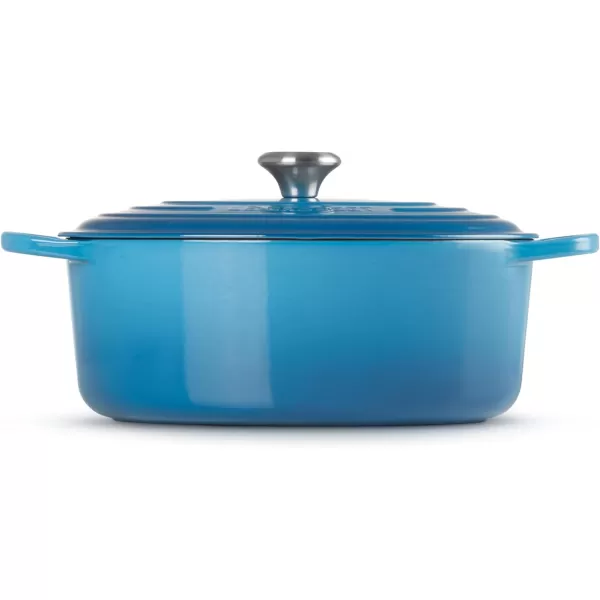 imageLe Creuset Enameled Cast Iron Signature Oval Dutch Oven 5 qt  WhiteMarseile