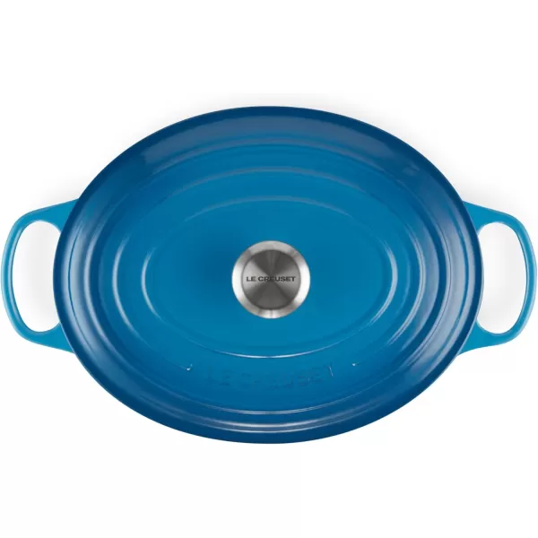 imageLe Creuset Enameled Cast Iron Signature Oval Dutch Oven 5 qt  WhiteMarseile