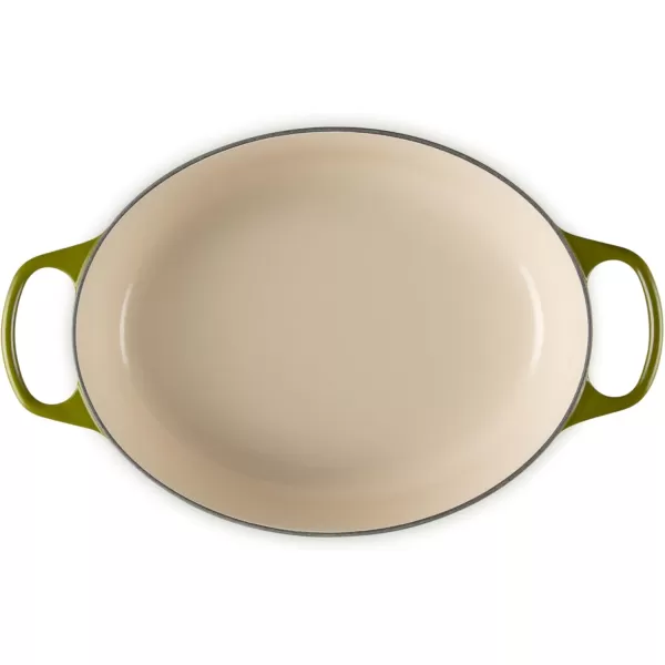 imageLe Creuset Enameled Cast Iron Signature Oval Dutch Oven 5 qt  WhiteOlive