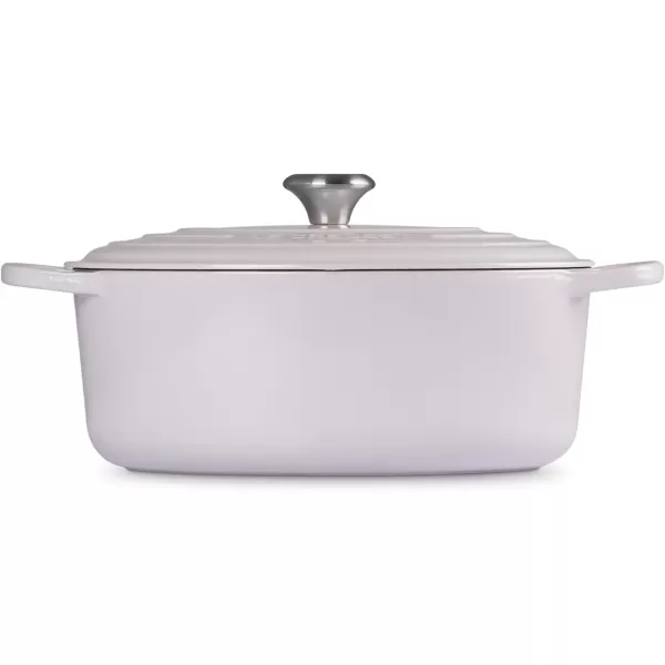 imageLe Creuset Enameled Cast Iron Signature Oval Dutch Oven 5 qt  WhiteShallot