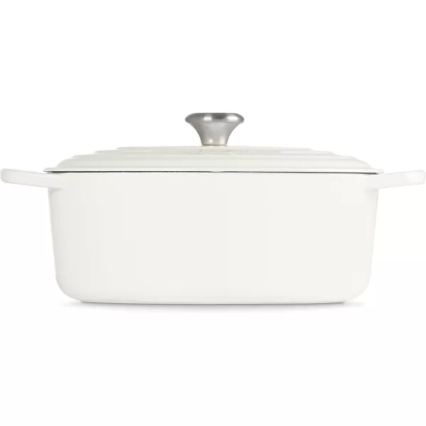 imageLe Creuset Enameled Cast Iron Signature Oval Dutch Oven 5 qt  WhiteWhite