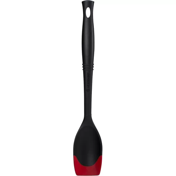 imageLe Creuset Revolution BiMaterial Slotted Turner 135quot x 25quot CeriseCerise Cherry Red