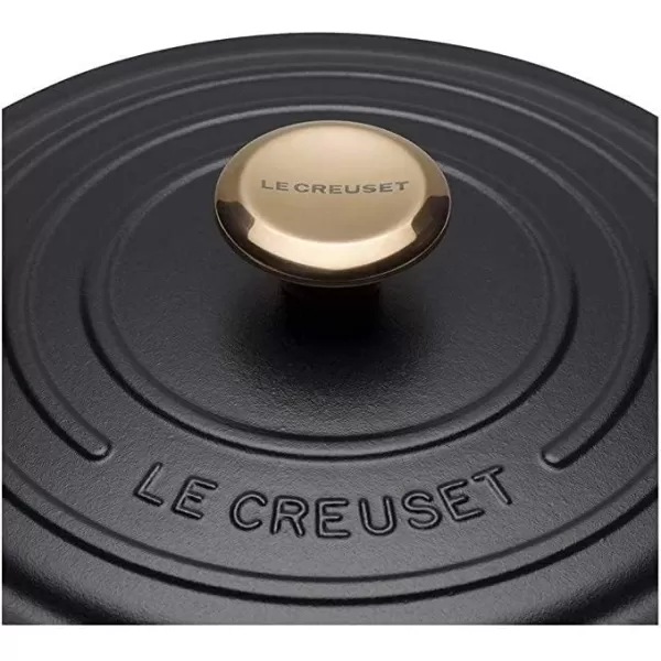 imageLe Creuset Signature Medium Knob Black NickelCopper