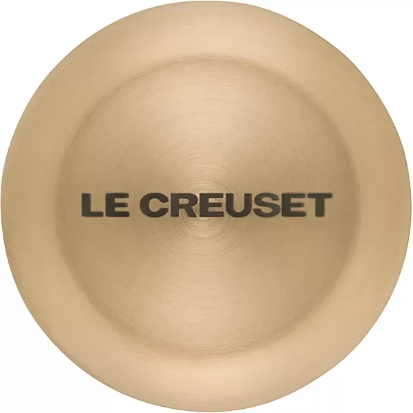 imageLe Creuset Signature Medium Knob Black NickelLight Gold