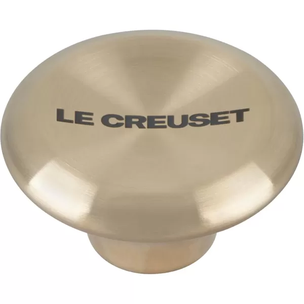 imageLe Creuset Signature Medium Knob Black NickelLight Gold