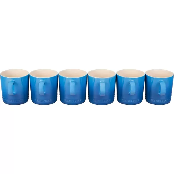 imageLe Creuset Stoneware Set of 6 London Mugs 12 oz Each MultiColorMarseille