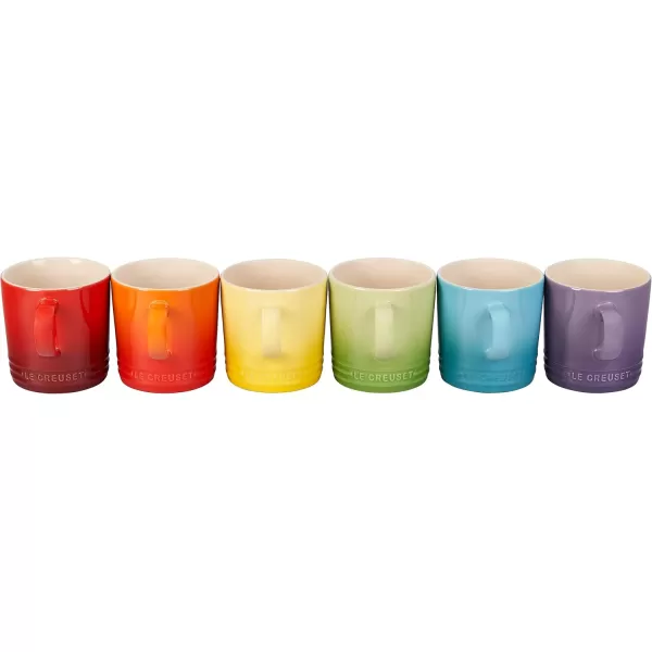 imageLe Creuset Stoneware Set of 6 London Mugs 12 oz Each MultiColorMulticolor