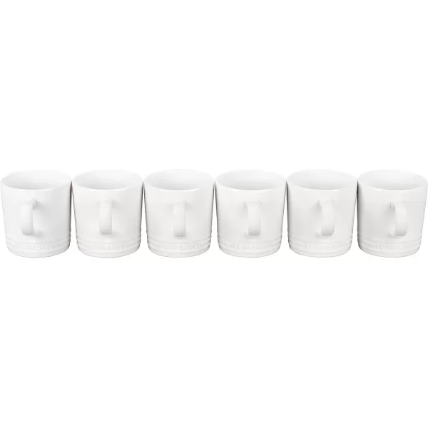 imageLe Creuset Stoneware Set of 6 London Mugs 12 oz Each MultiColorWhite
