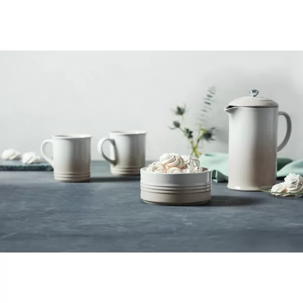 imageLe Creuset Stoneware Vancouver Mug 14 oz MarbleMeringue