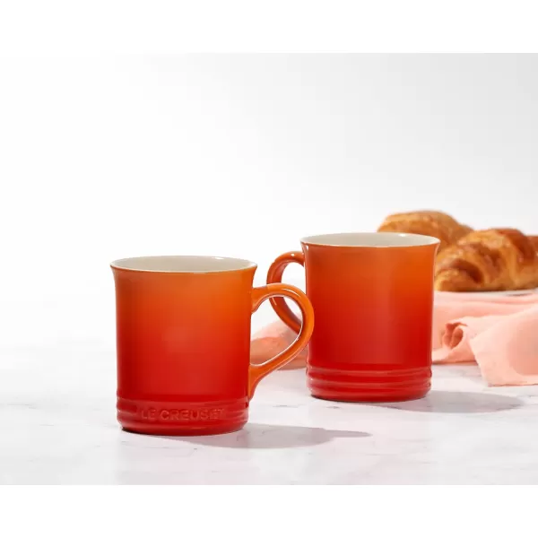 imageLe Creuset Stoneware Vancouver Mug 14 oz MarbleOlive