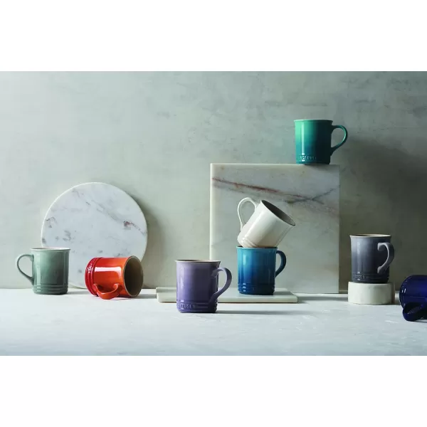 imageLe Creuset Stoneware Vancouver Mug 14 oz MarbleOyster