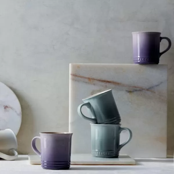 imageLe Creuset Stoneware Vancouver Mug 14 oz MarbleSea Salt