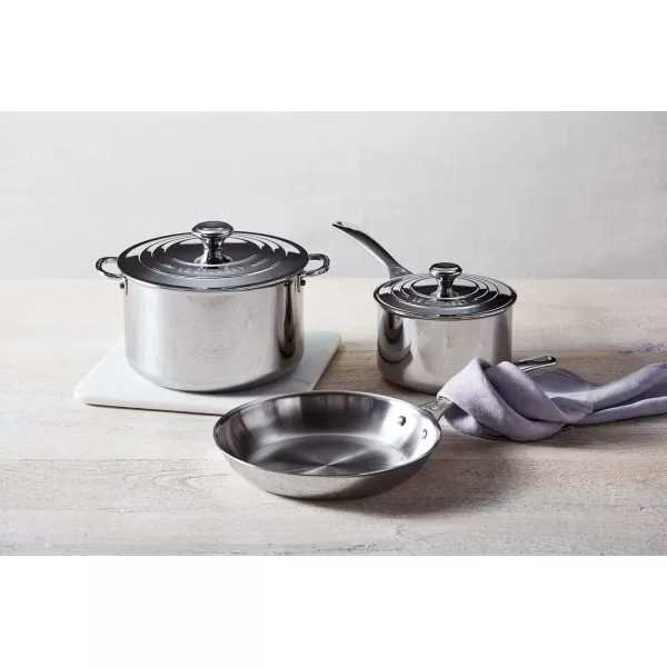 imageLe Creuset TriPly Stainless Steel 5 pc Cookware Set 5 pc5 pc