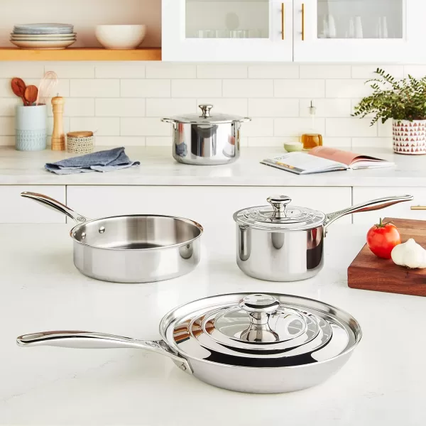 imageLe Creuset TriPly Stainless Steel 5 pc Cookware Set 5 pc7 pc