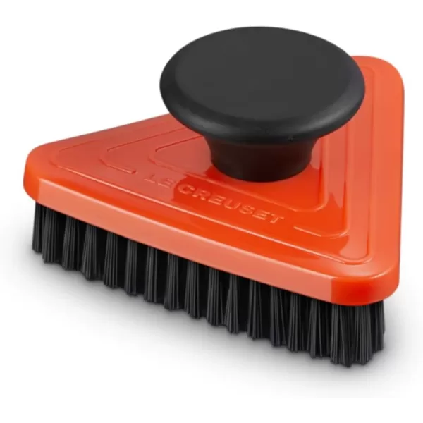 imageLe Creuset Triangle Grill Brush 37quot FlameFlame