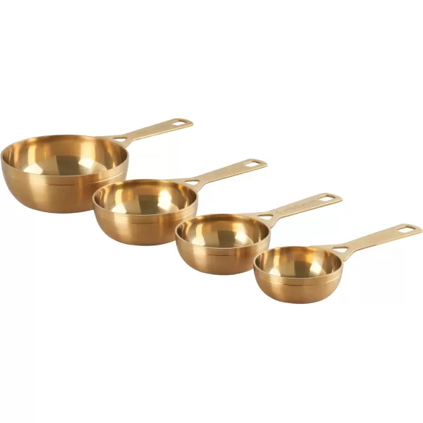 imageLe Crueset Measuring Cups Gold Set of 4 1121314 cupsMeasuring Cups