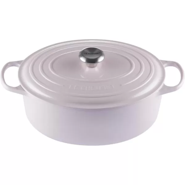 imageLe Creuset Enameled Cast Iron Signature Oval Dutch Oven 5 qt  WhiteShallot