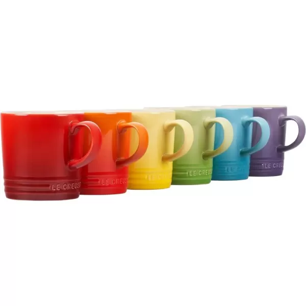 imageLe Creuset Stoneware Set of 6 London Mugs 12 oz Each MultiColorMulticolor