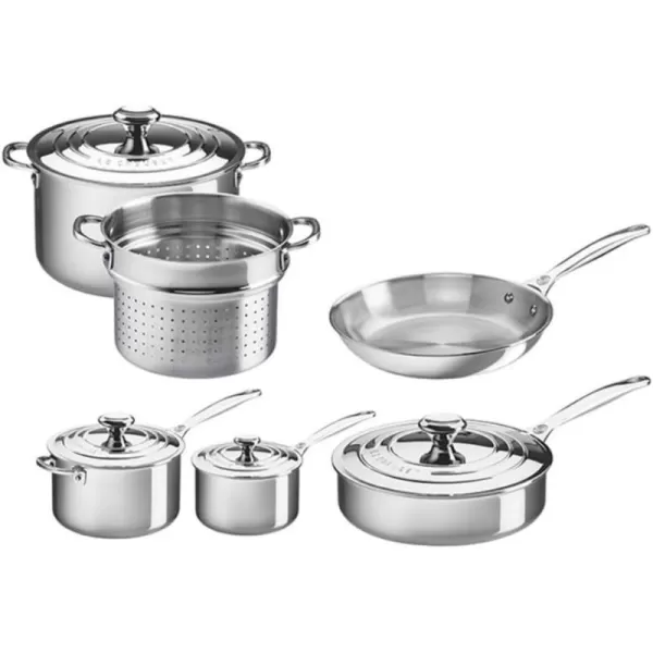 imageLe Creuset TriPly Stainless Steel 5 pc Cookware Set 5 pc10 pc